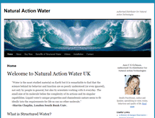 Tablet Screenshot of naturalactionwater.co.uk